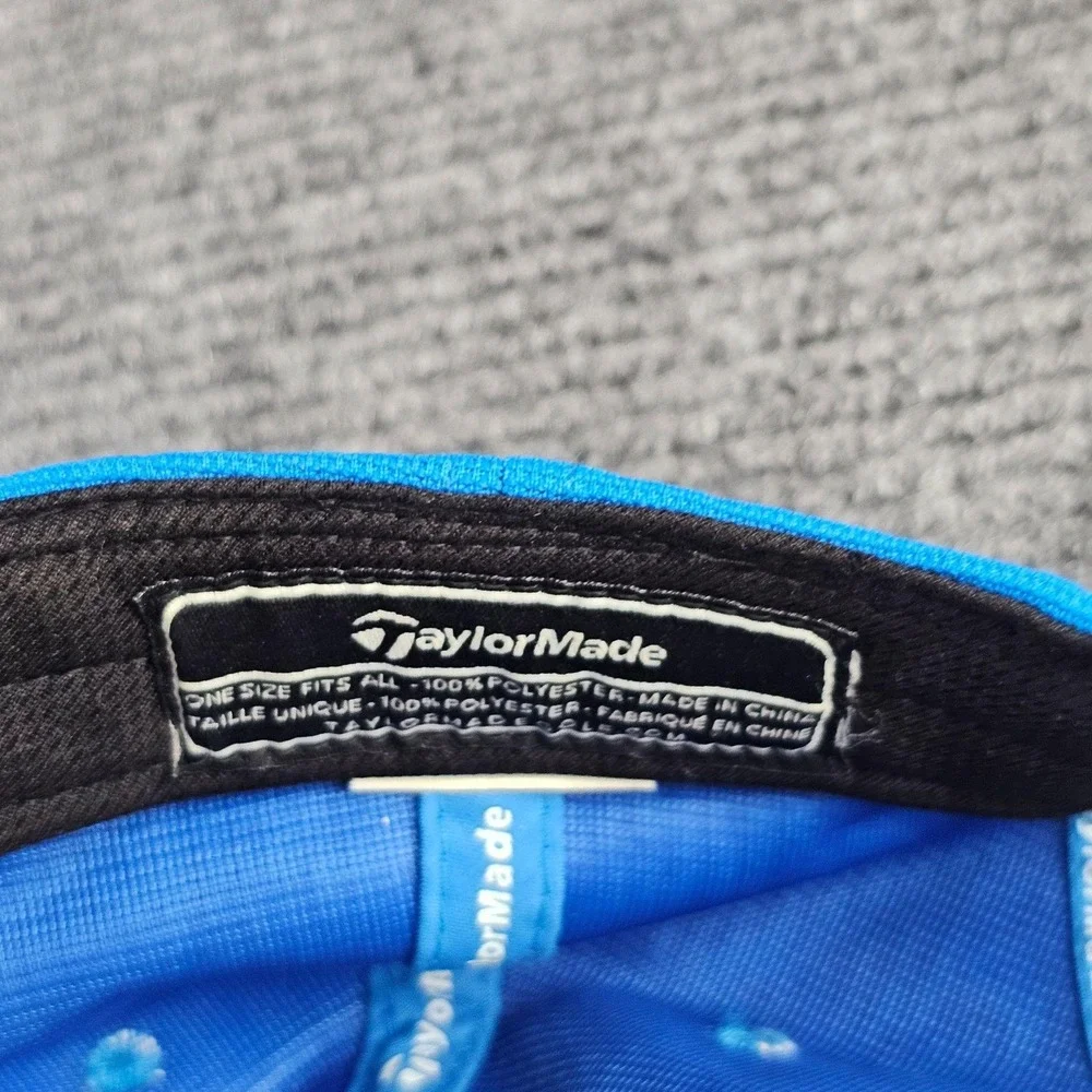 TaylorMade Hat Mens One Size Blue Tour Preferred SLDR Golf Strapback Cap